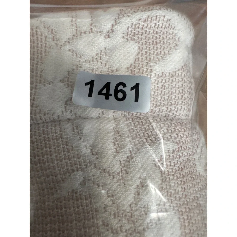 Williamsburg by Crown Crafts Beige Floral Matelasse Pillow Shams Set of 2 USA